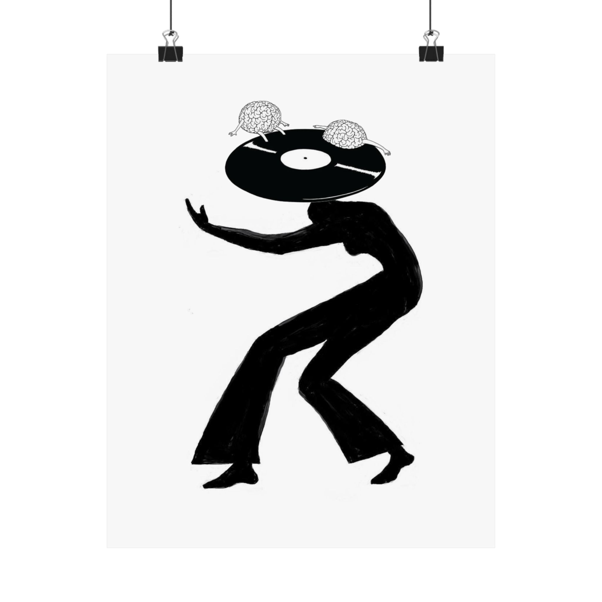 Vinyl Head Print — Vertical Poster