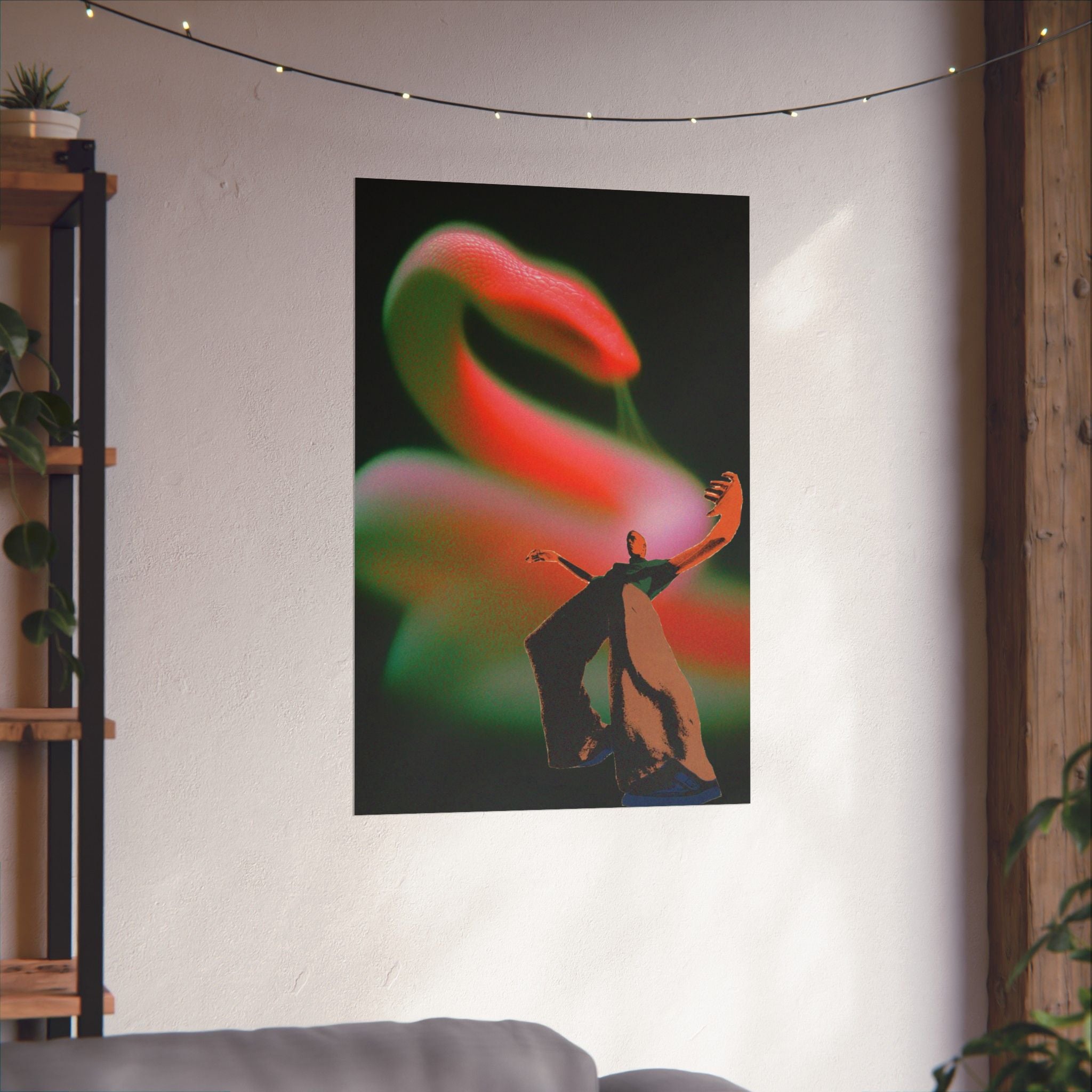 Snake Slither Print — Vertical Poster