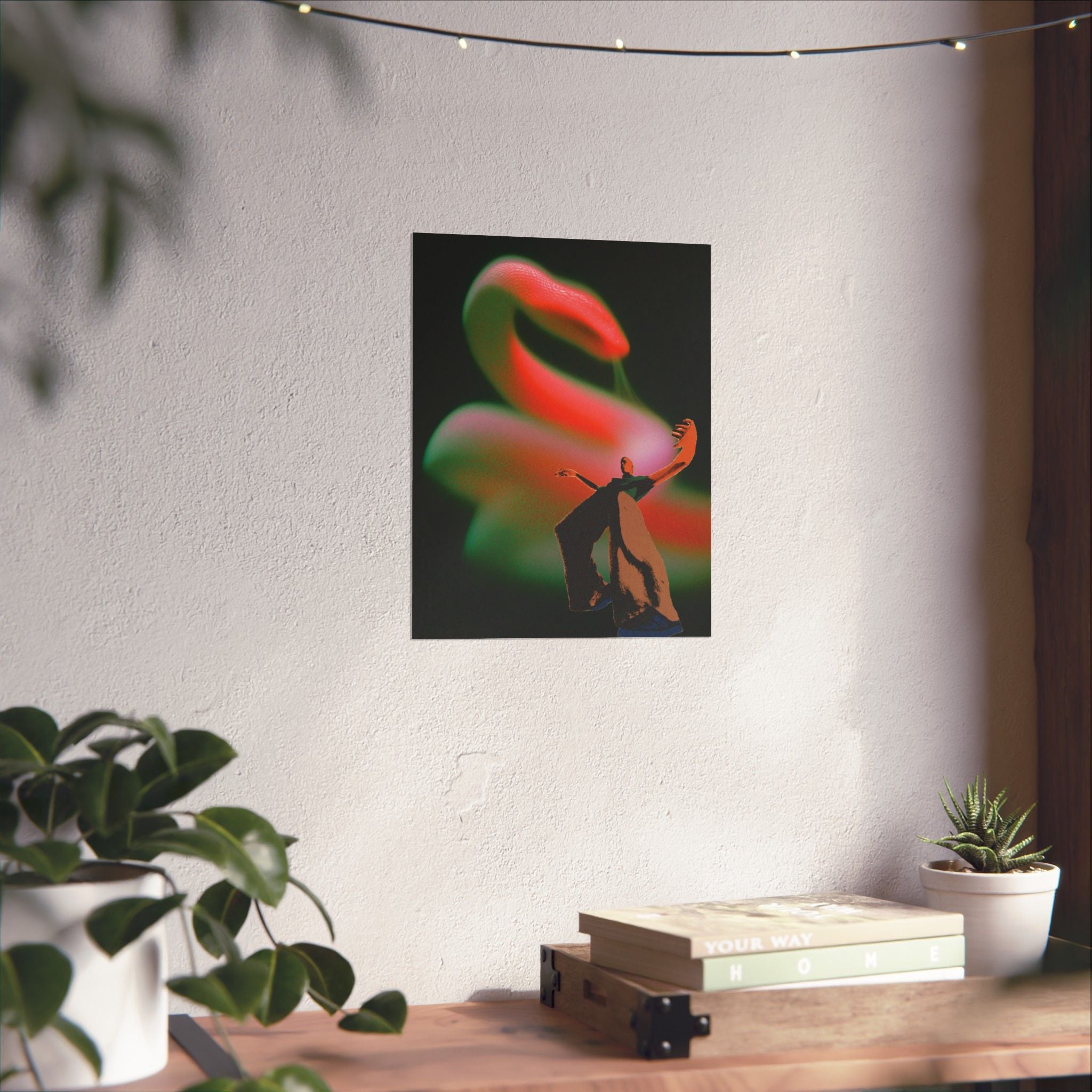Snake Slither Print — Vertical Poster