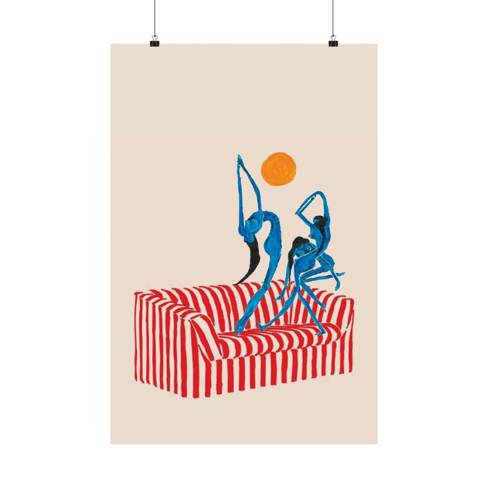 Couch Dance Print — Vertical Poster
