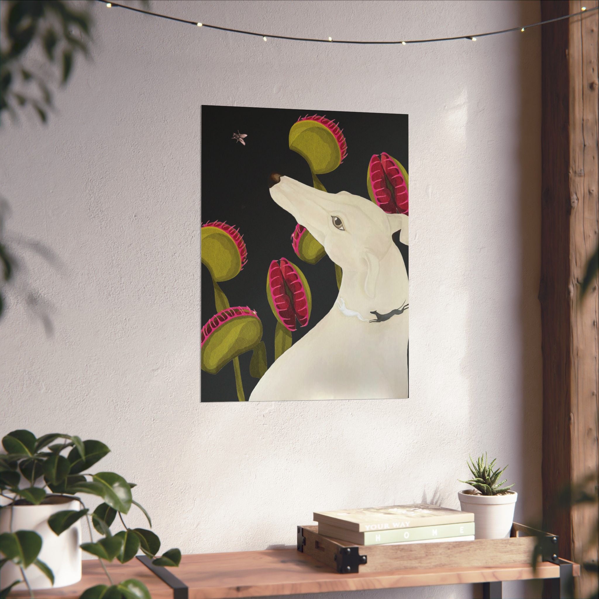 Greyhound & Venus Print — Vertical Poster