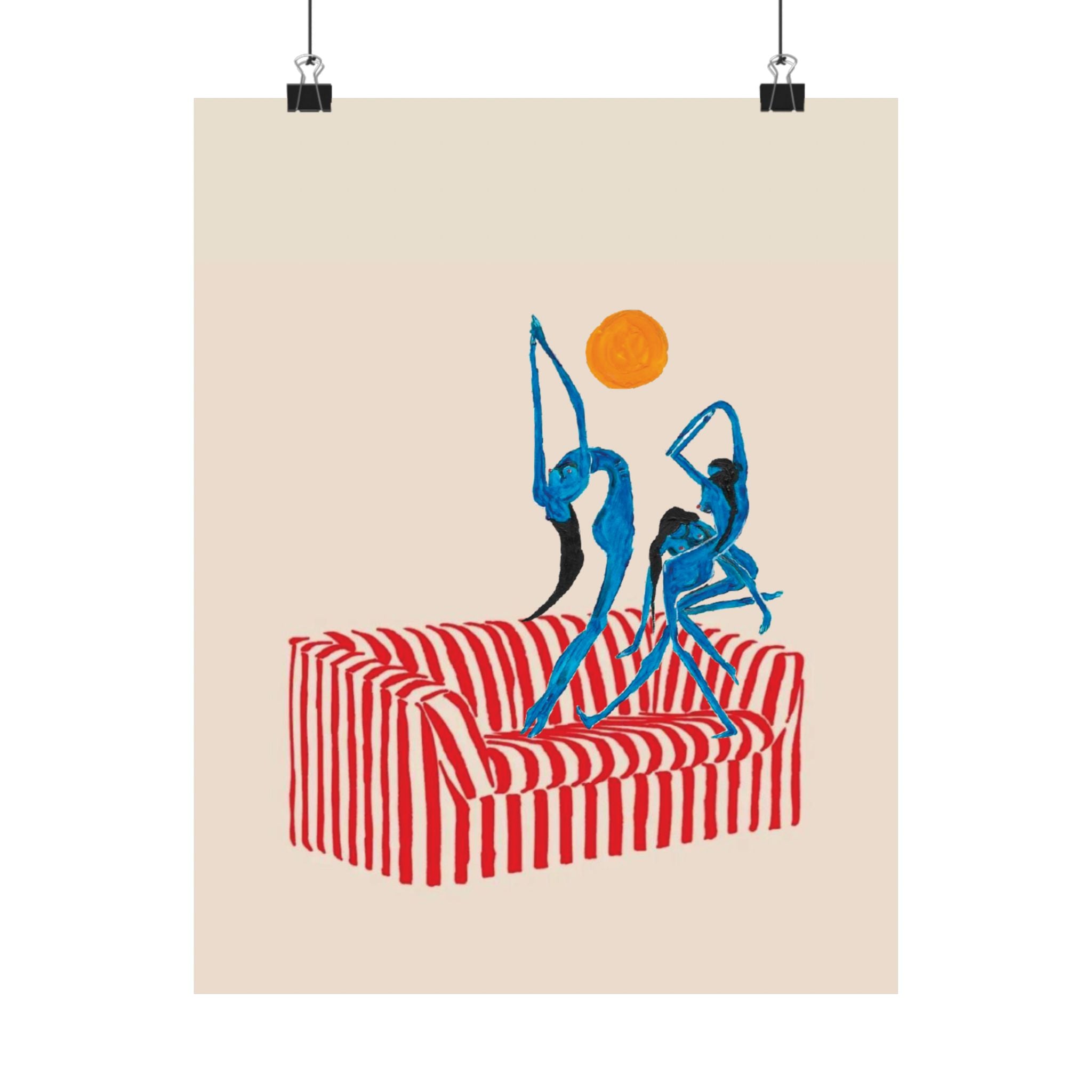 Couch Dance Print — Vertical Poster