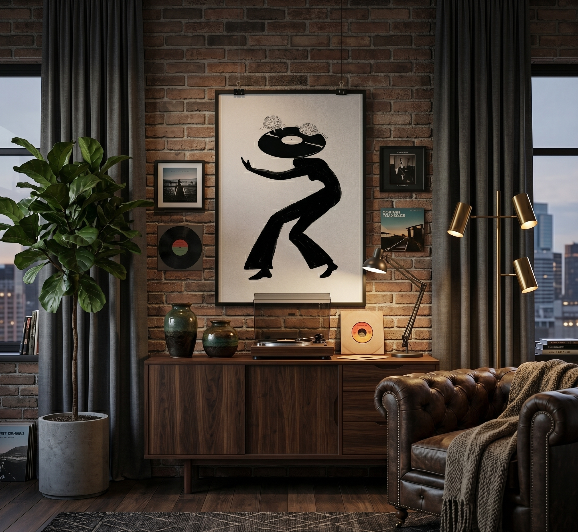 Vinyl Head Print — Vertical Poster