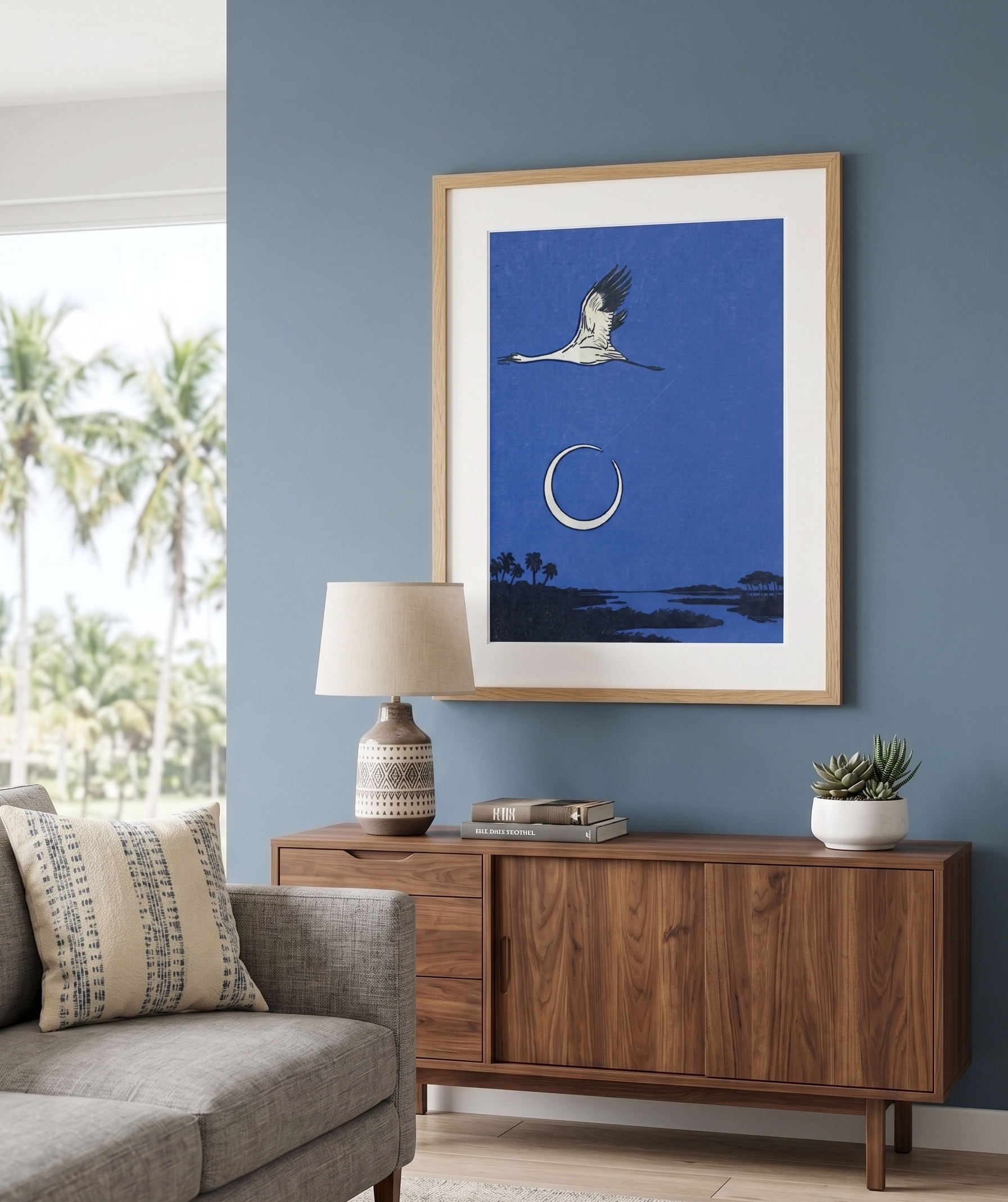 Fleeting Flock Print — Vertical Print