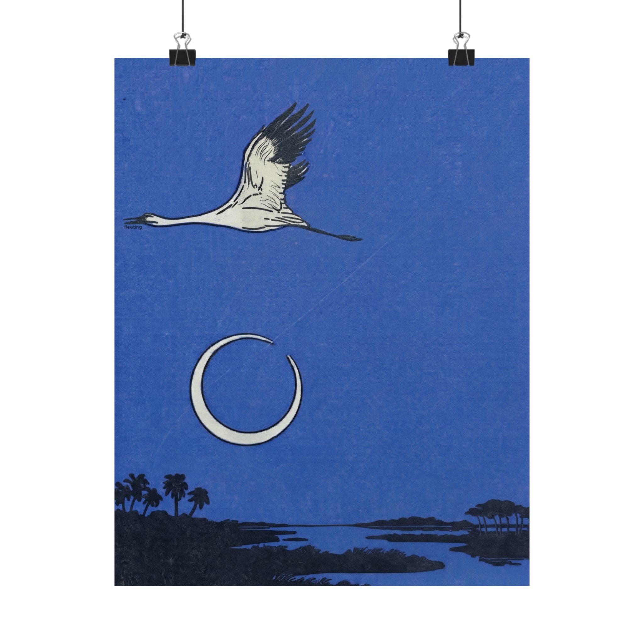 Fleeting Flock Print — Vertical Print