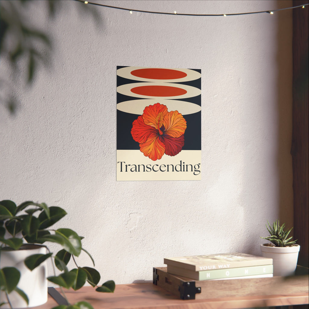 Transcending Floral Print — Vertical Poster