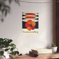 Transcending Floral Print — Vertical Poster