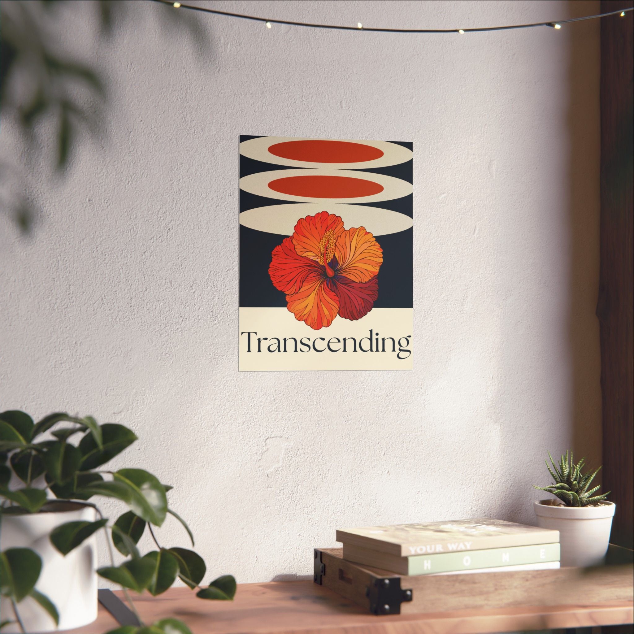 Transcending Floral Print — Vertical Poster