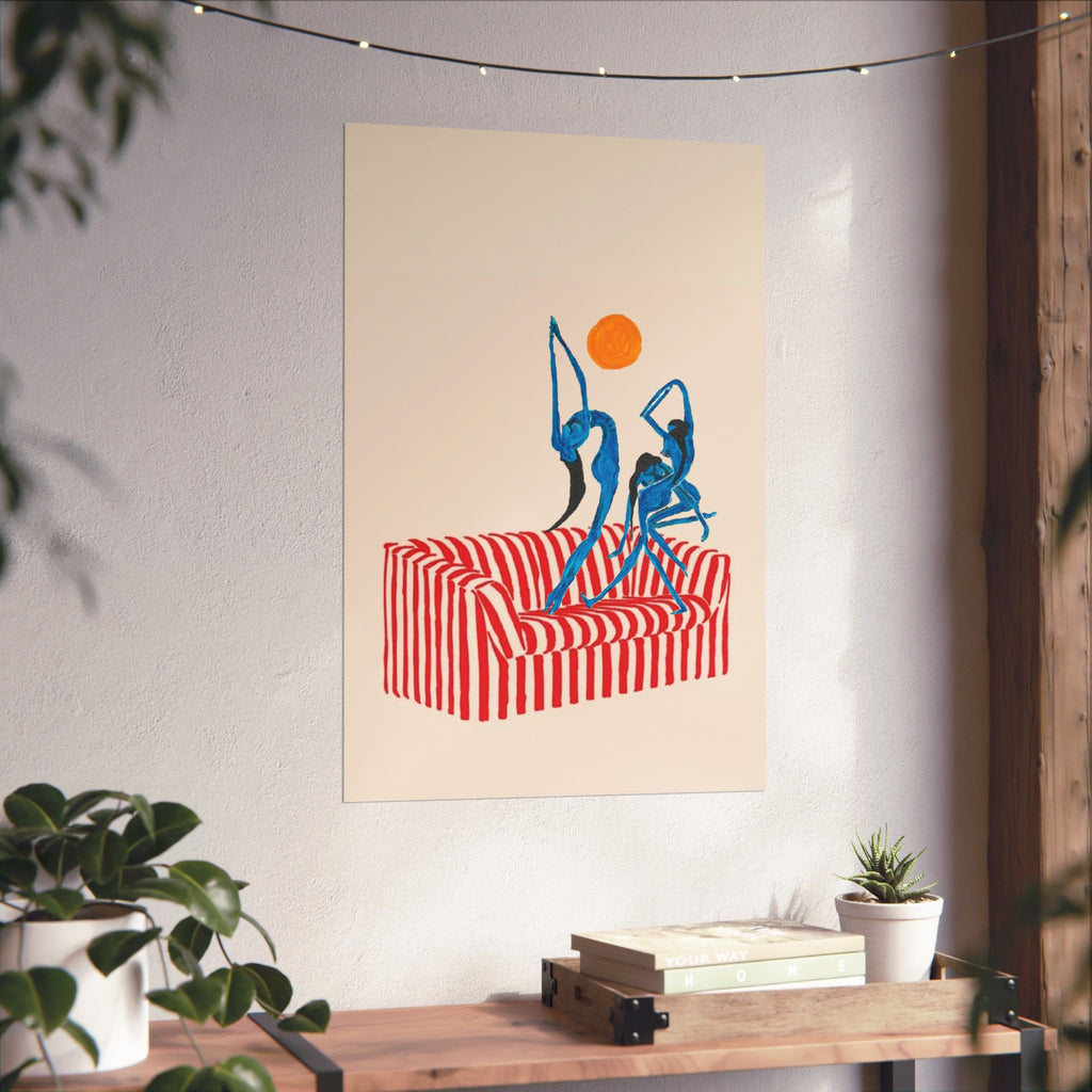 Couch Dance Print — Vertical Poster