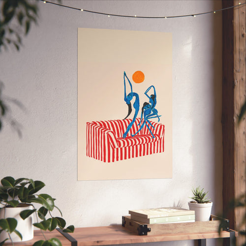 Couch Dance Print — Vertical Poster