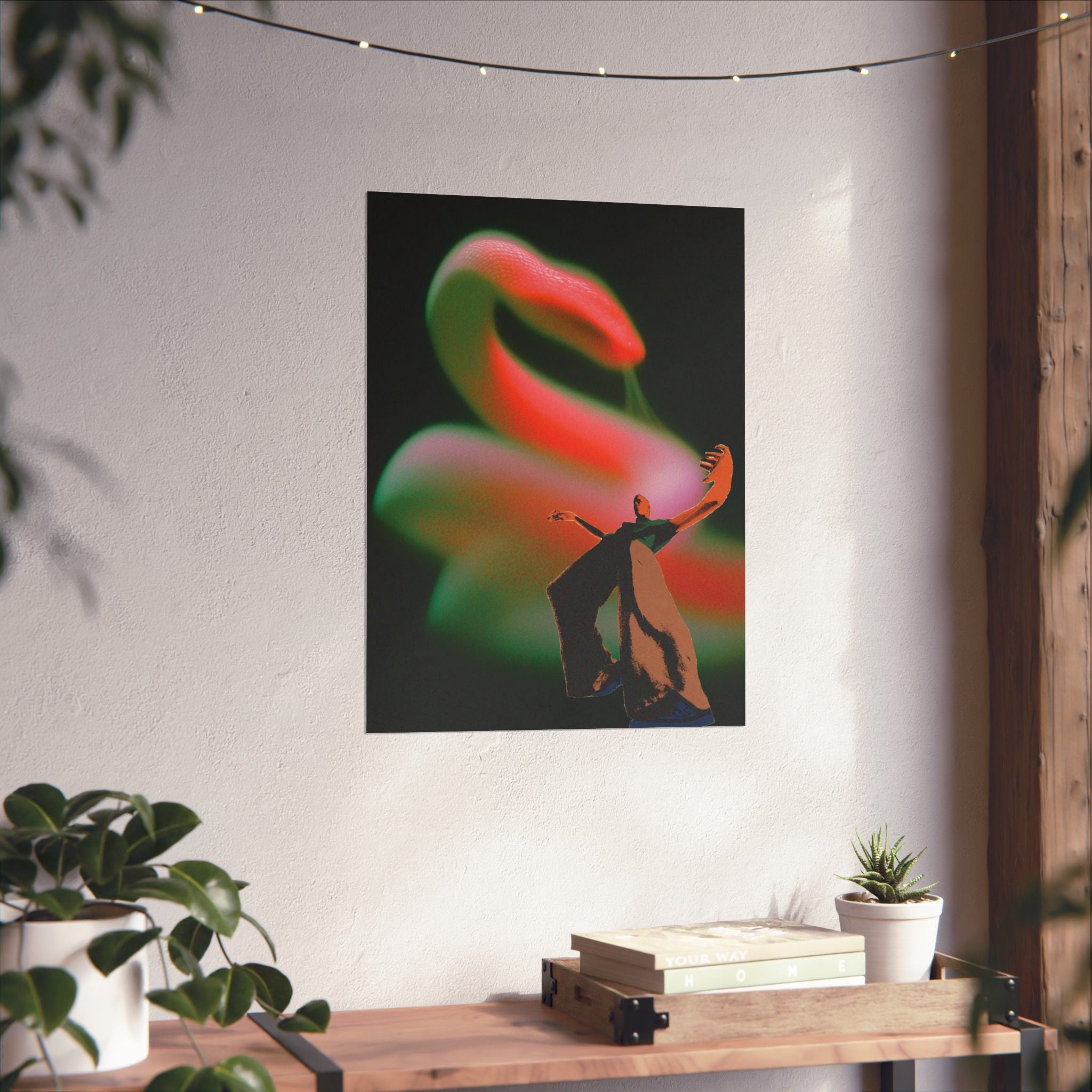 Snake Slither Print — Vertical Poster