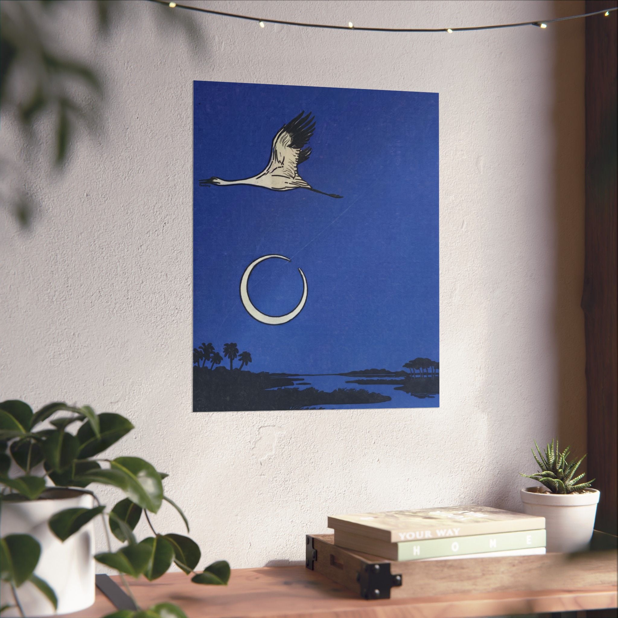 Fleeting Flock Print — Vertical Print