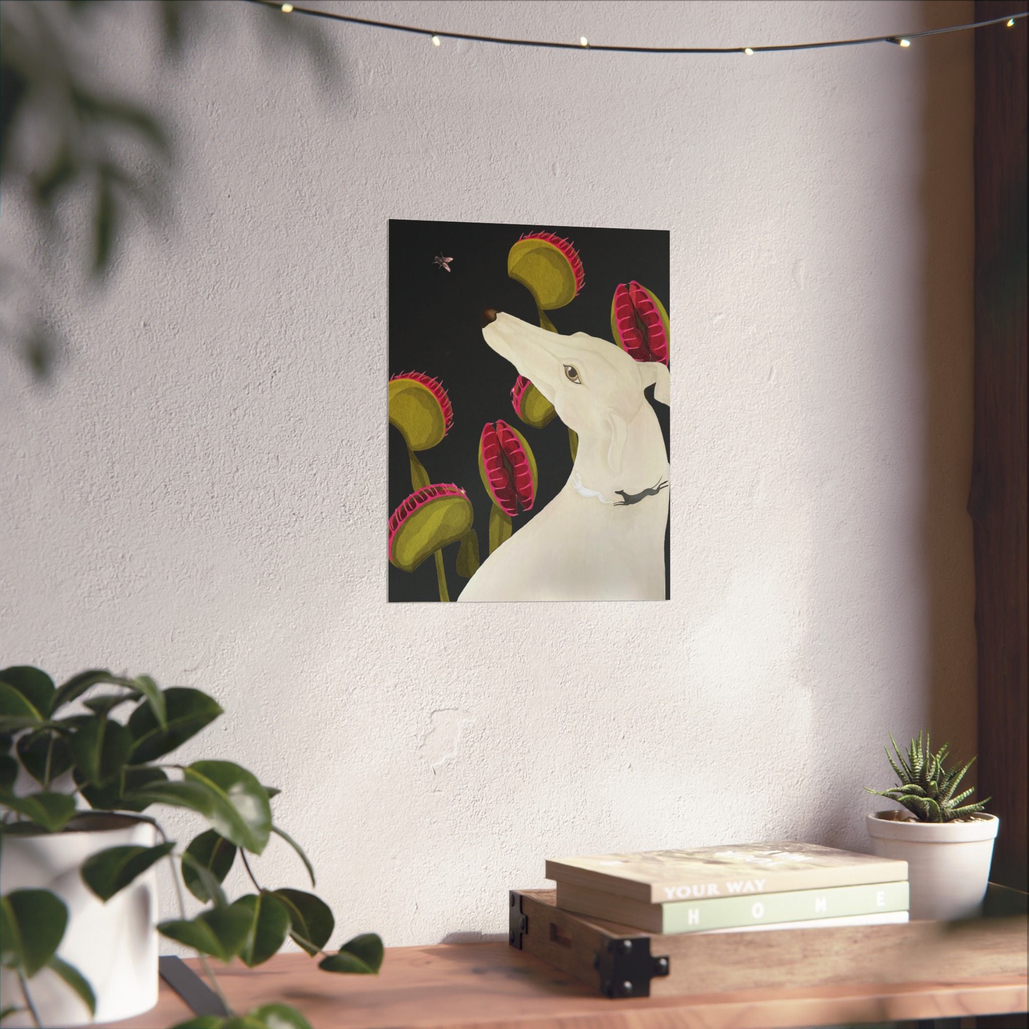 Greyhound & Venus Print — Vertical Poster