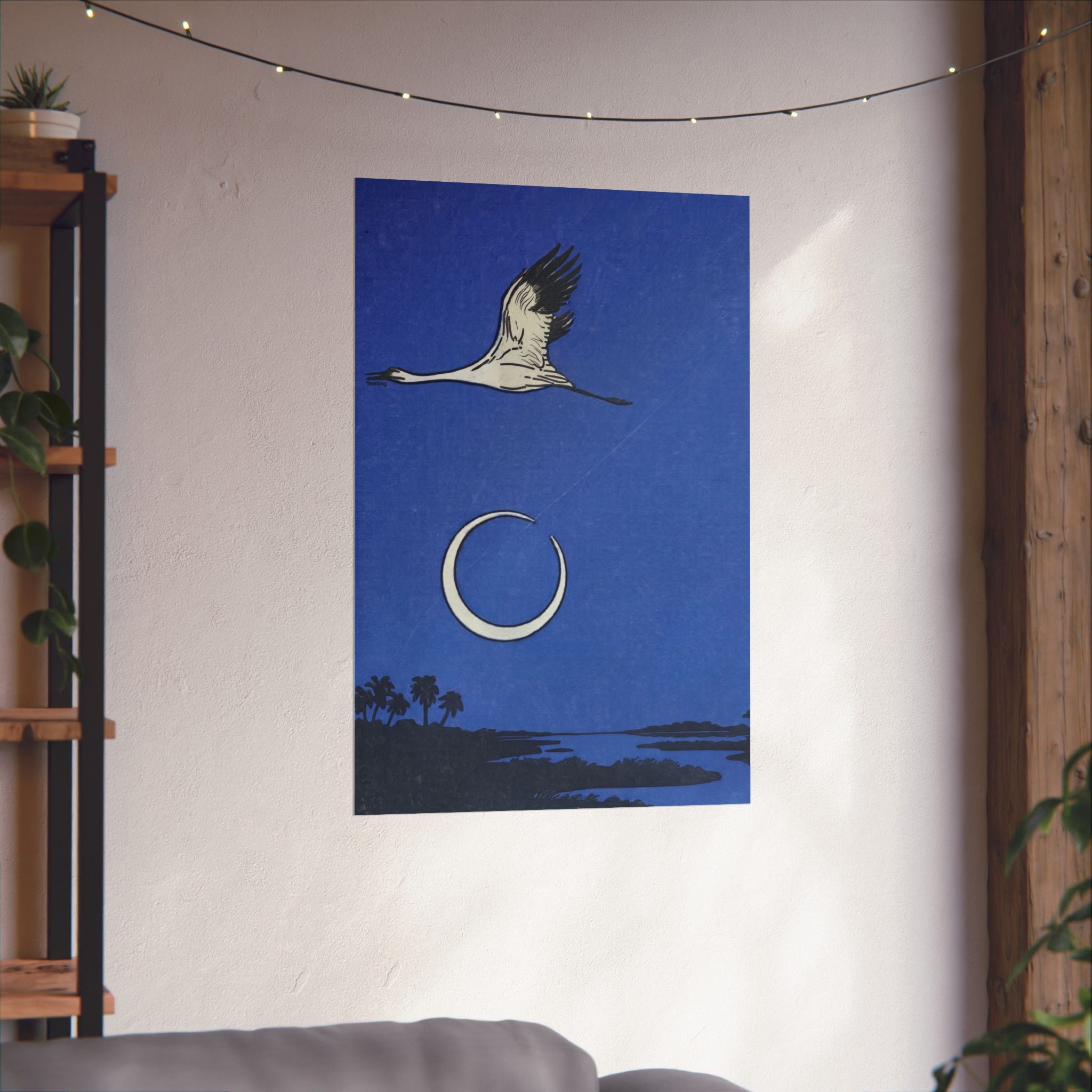 Fleeting Flock Print — Vertical Print