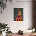 Tiger Flower Print — Vertical Poster