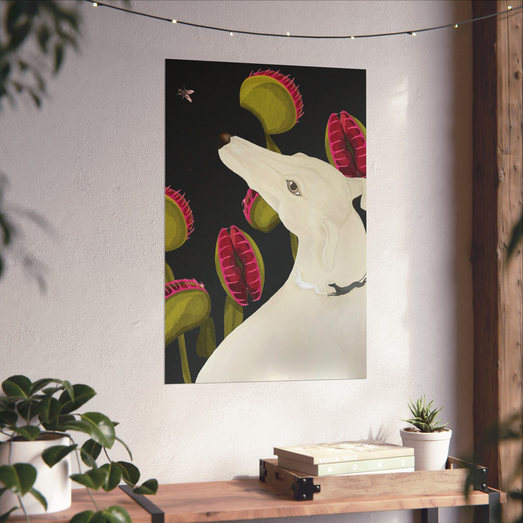 Greyhound & Venus Print — Vertical Poster