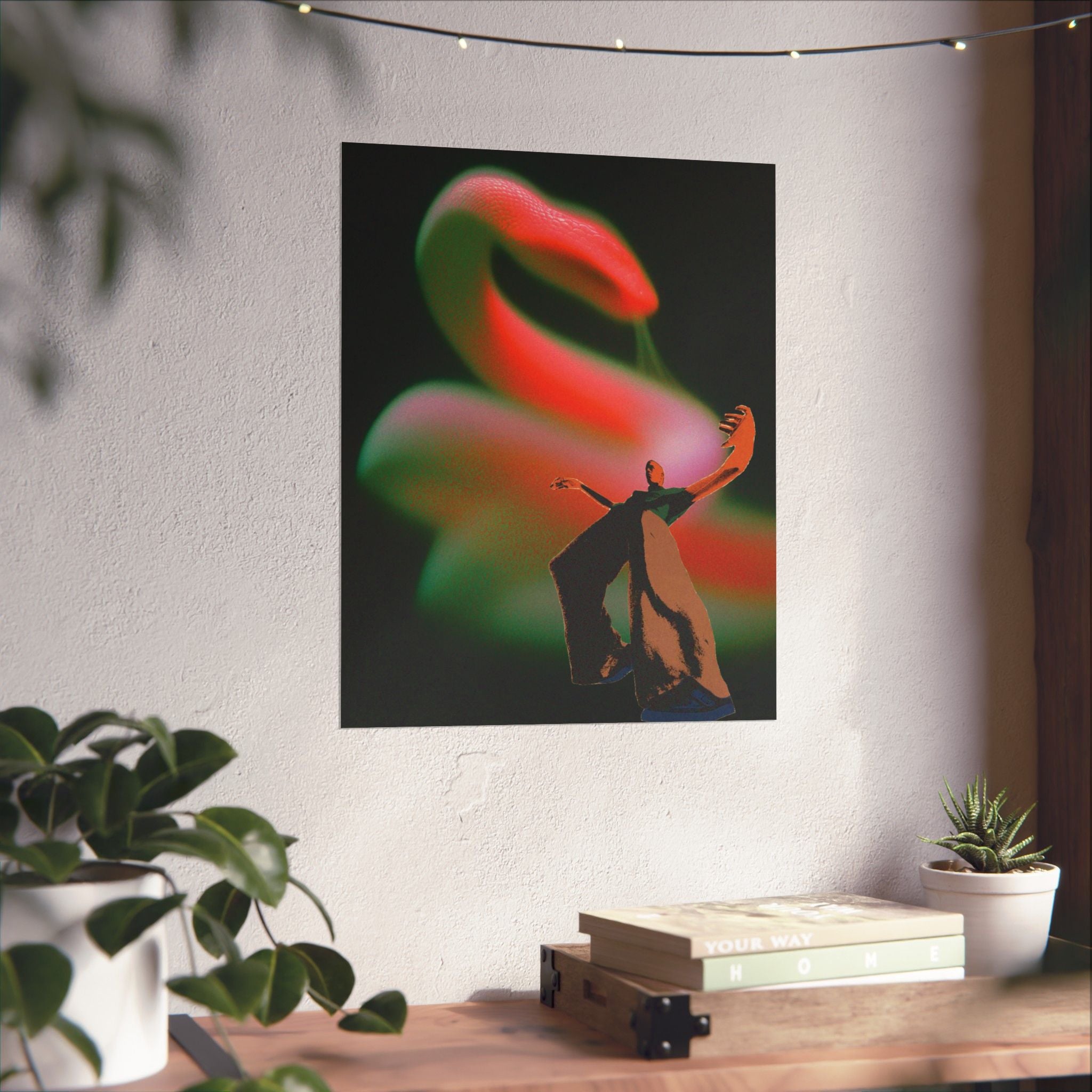 Snake Slither Print — Vertical Poster