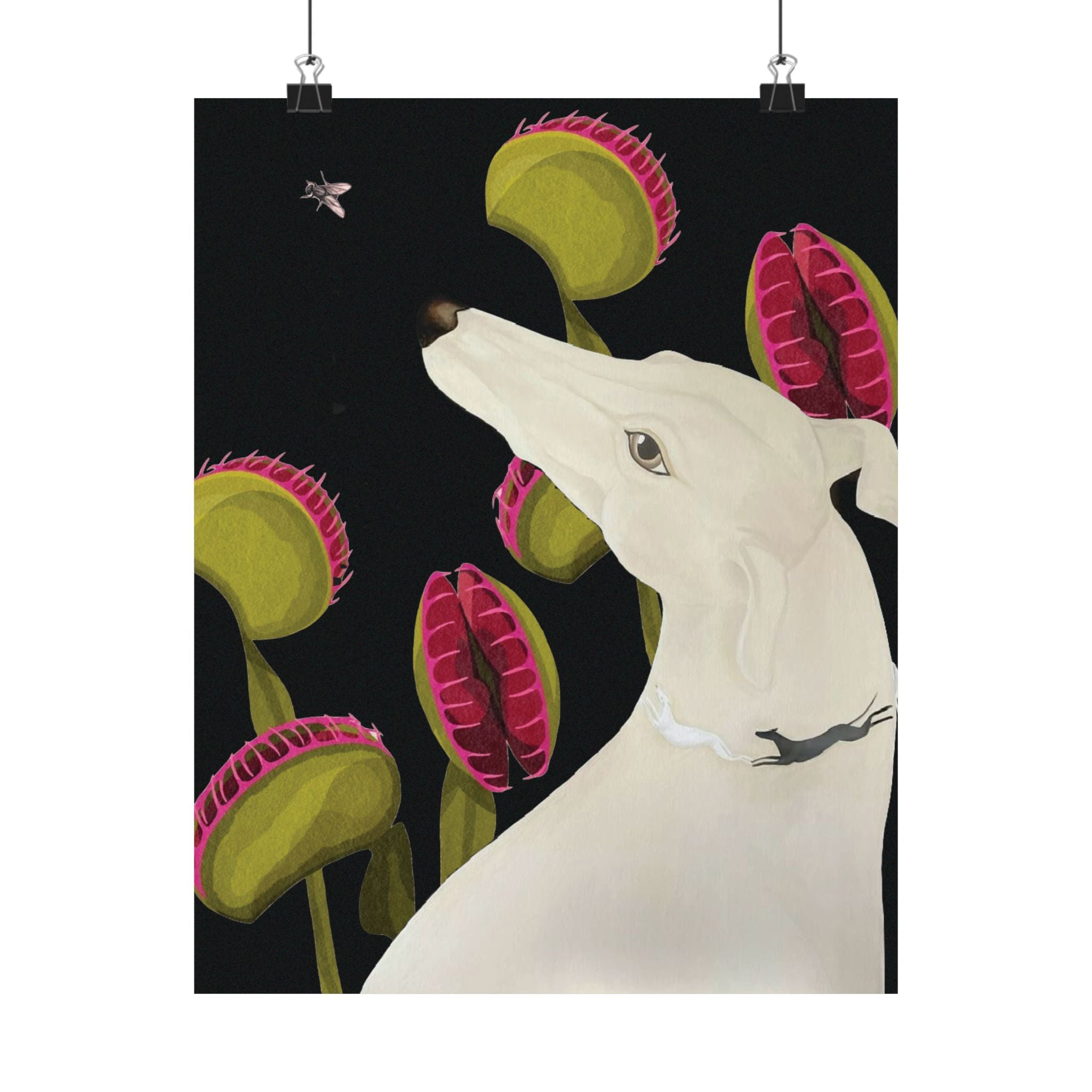 Greyhound & Venus Print — Vertical Poster