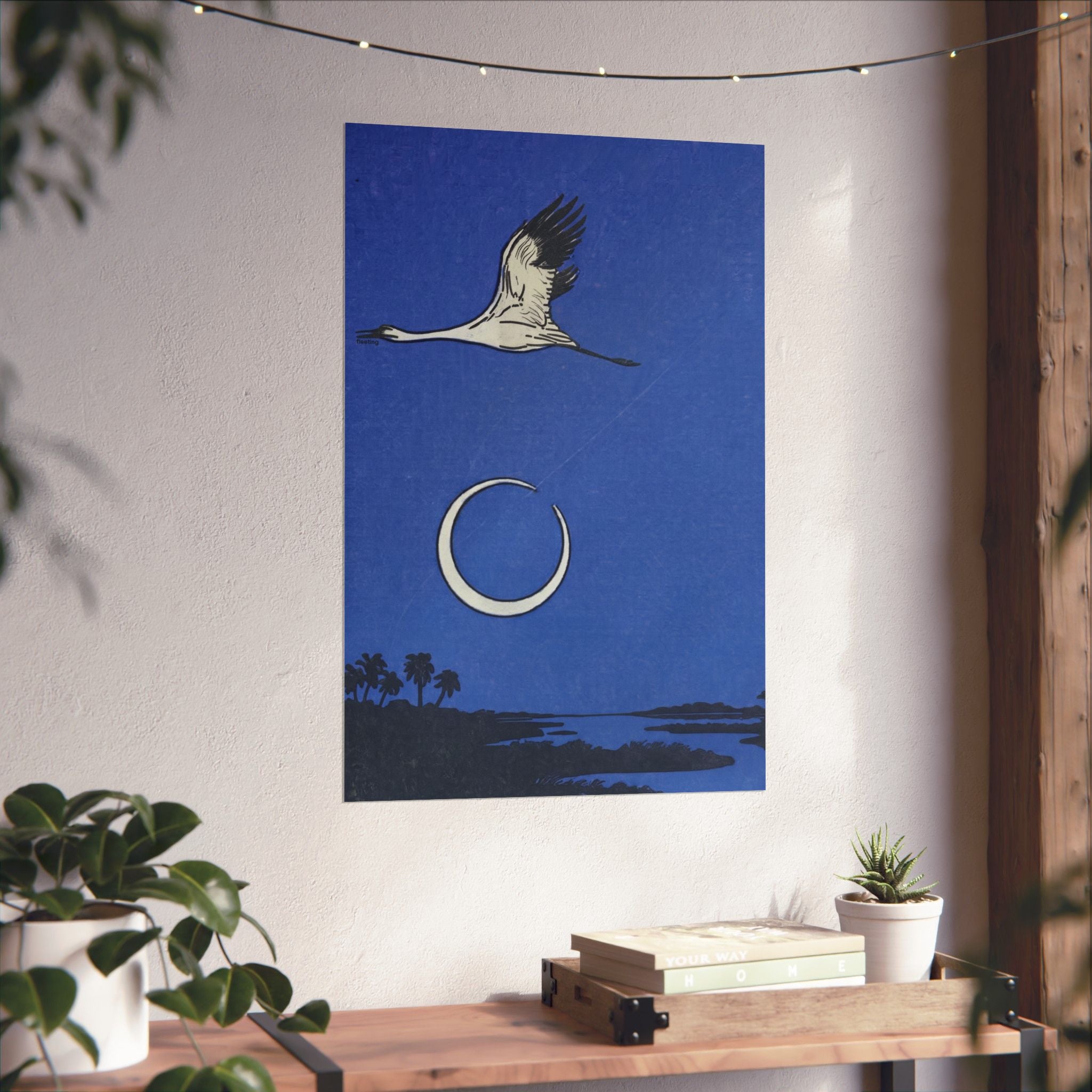 Fleeting Flock Print — Vertical Print